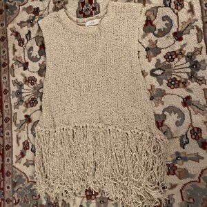 NWT A.L.C. Dylan Popcorn Silk Fringe Top sz. XS